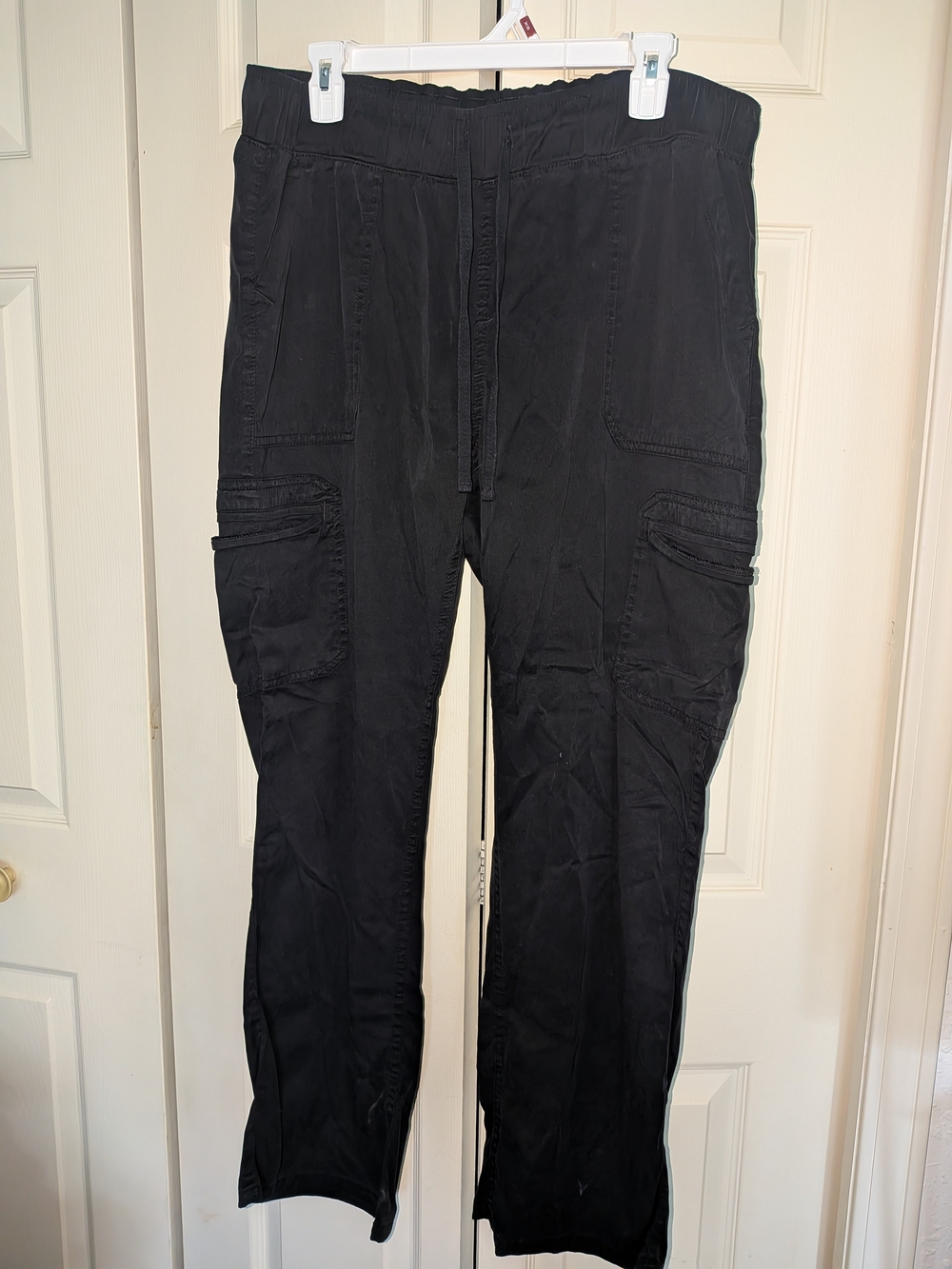 Buffalo David Bitton Black Straight-Leg Cargo Pants